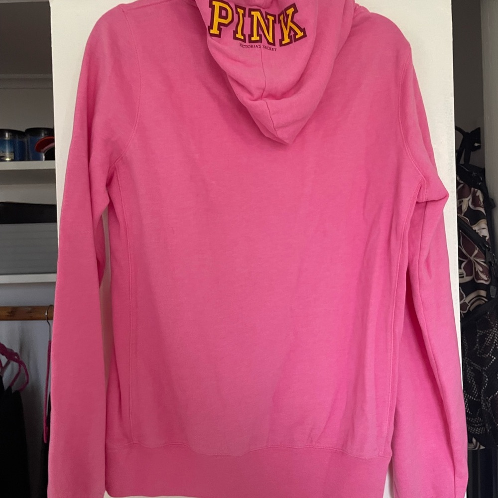 PINK Victoria's Secret Bright Pink ASU Hoodie - Picture 4 of 5